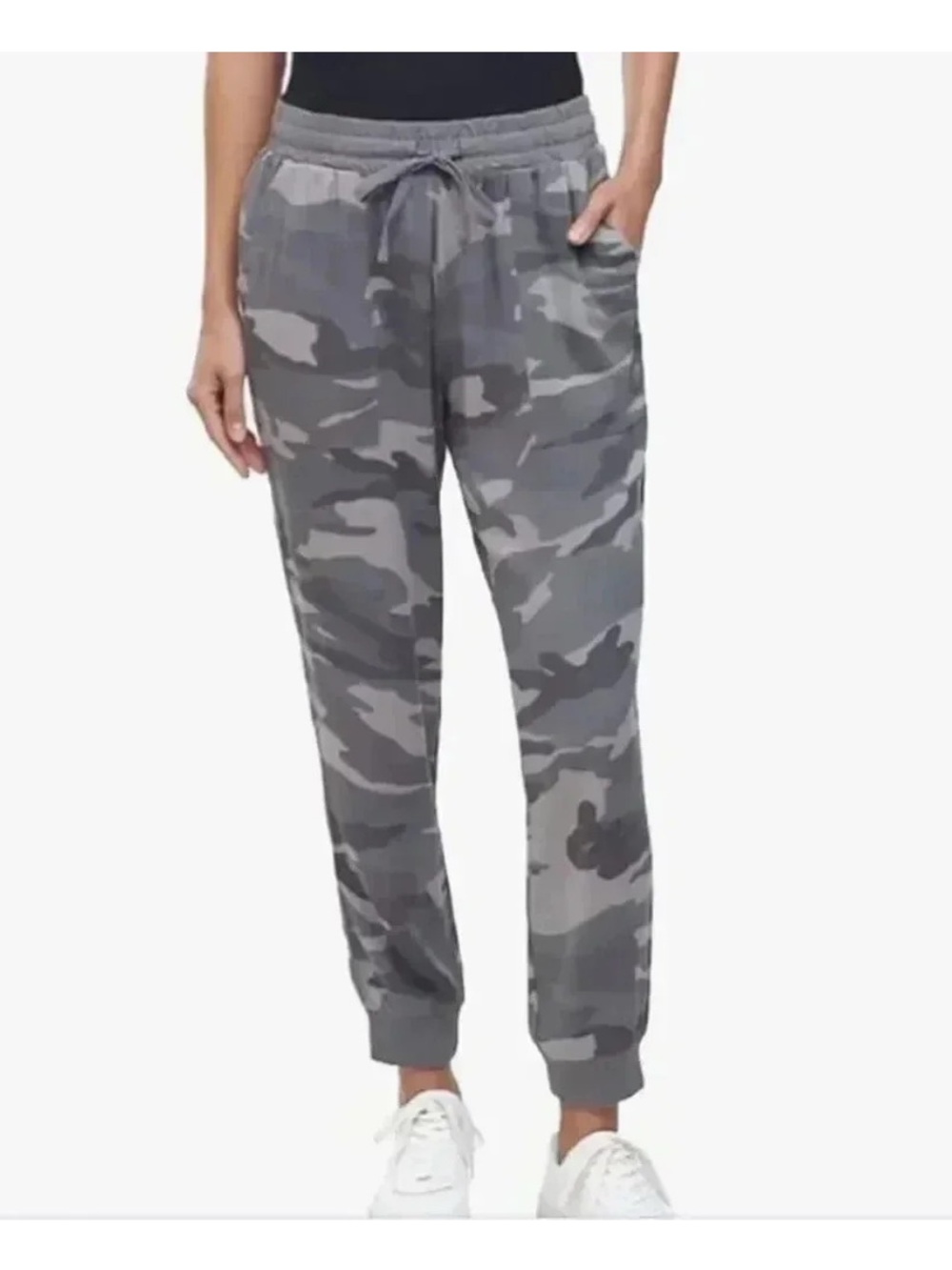 Splendid Casual Gray Camo Jogger Sweatpants Track Pants Drawstring XL